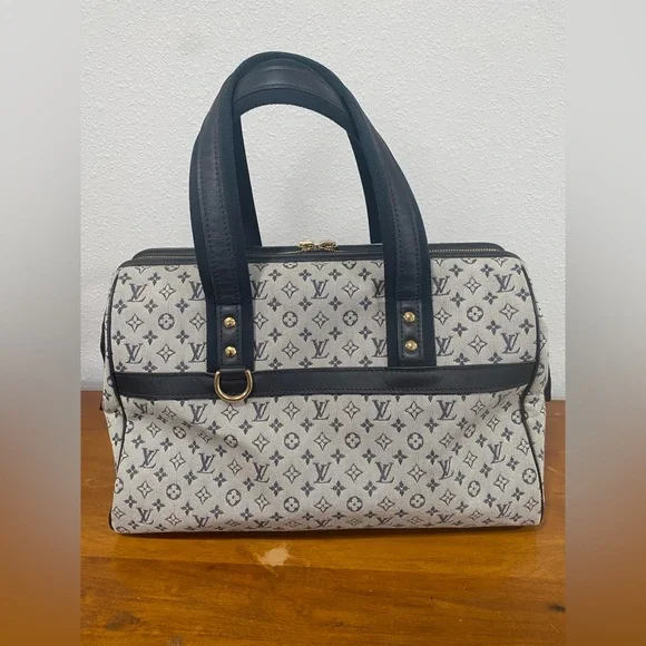 Vintage Louis Vuitton Mini Monogram Josephine GM Navy - Picture 5 of 16